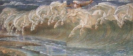 Walter Crane The Horses of Neptune (mk19) China oil painting art